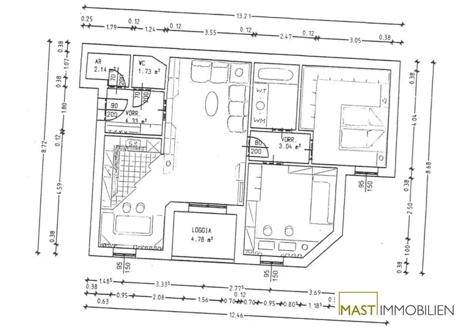 Moderne 3-Zimmer-Wohnung in absoluter Ruhelage – Stadtzentrum Laa an der Thaya
