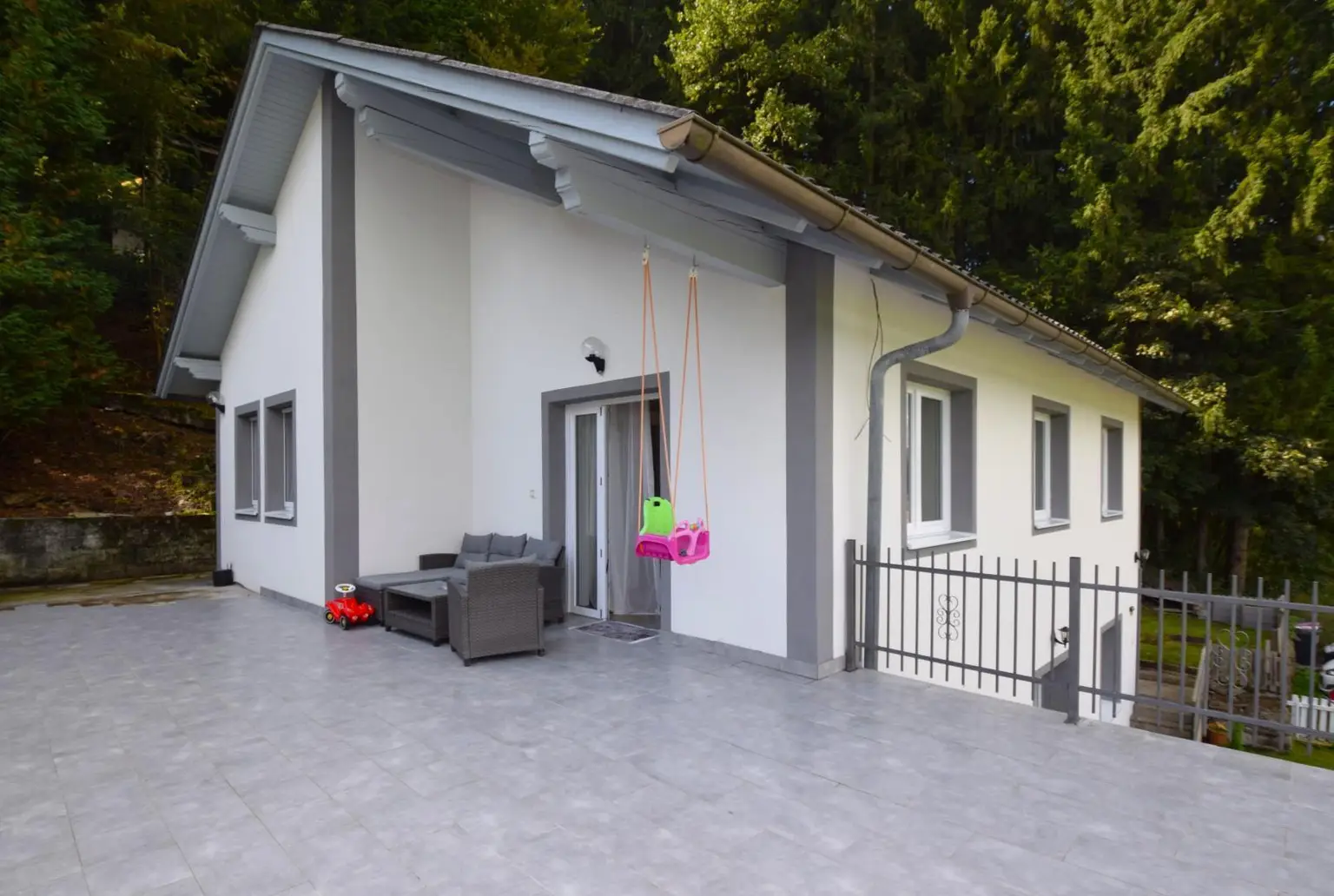 Ausgang auf die Terrasse