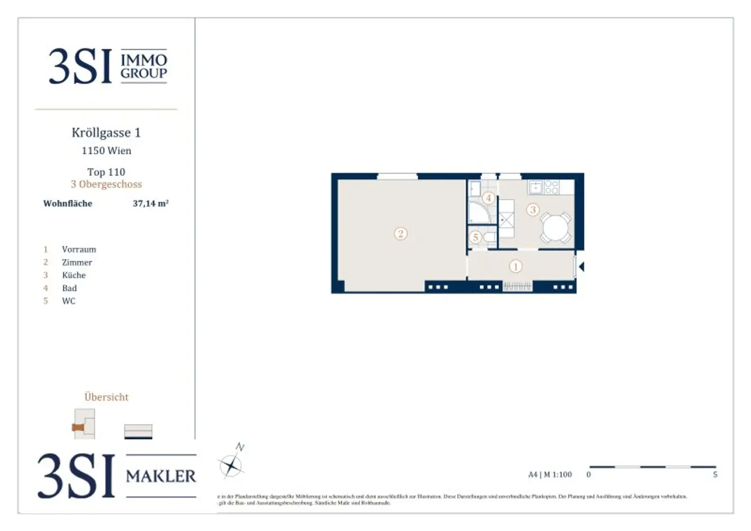 Charmante 1-Zimmer-Wohnung im Herzen des 15. Bezirks
