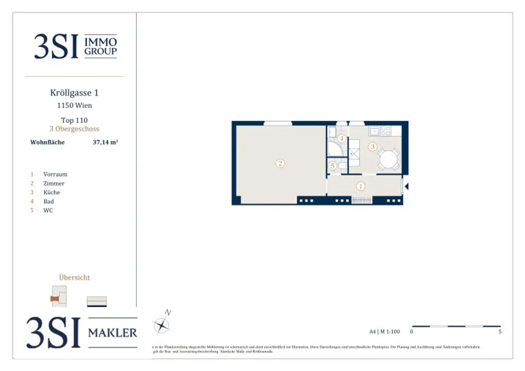 Charmante 1-Zimmer-Wohnung im Herzen des 15. Bezirks