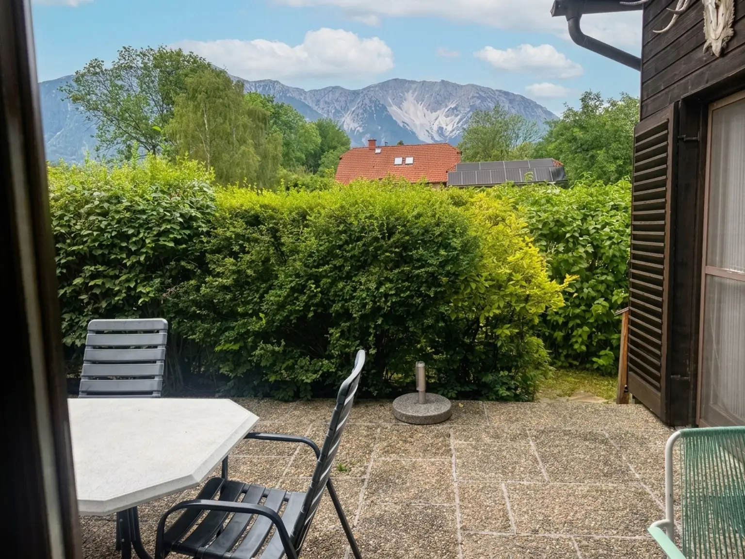 direkter herrlicher Schneebergblick erleben Sie hier tätlich den Sonnenuntergang