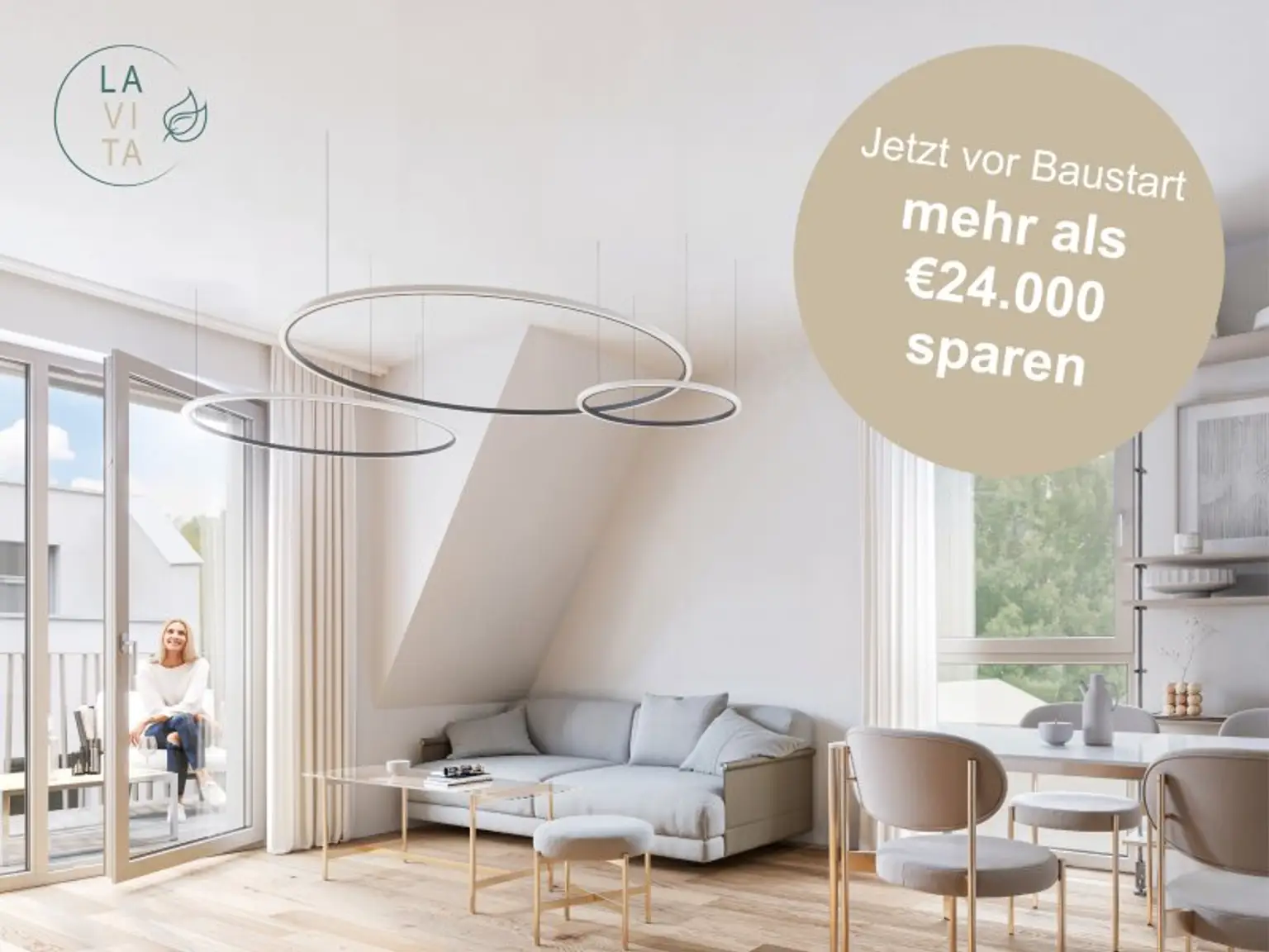 LAVITA - Moderne Erstbezug-Wohnung mit Balkon in Langenzersdorf - 3 Zimmer, 67,7m², inkl. Fußbodenheizung - jetzt Baustartaktion nutzen