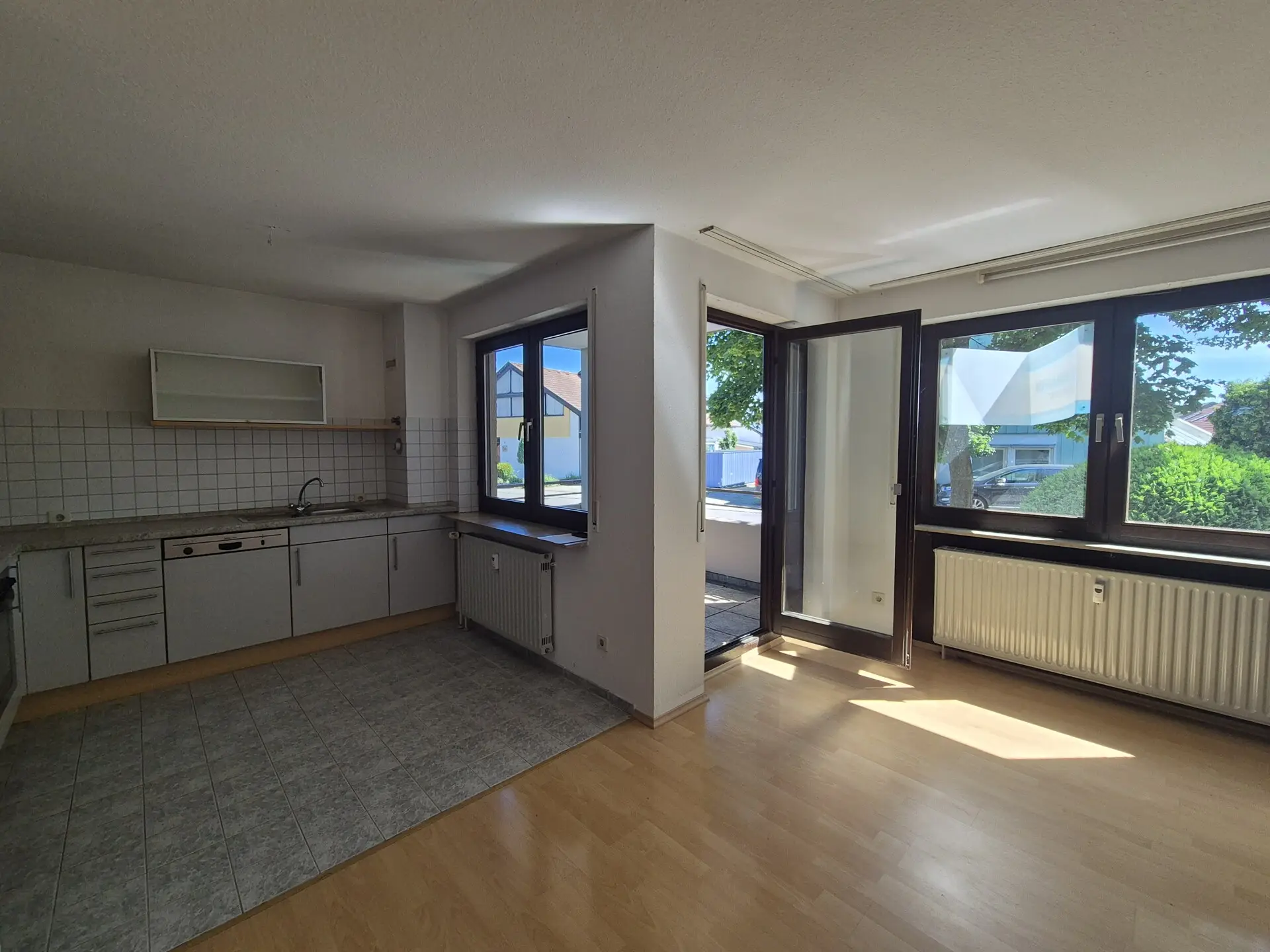 Wohnzimmer-/Küchenansicht