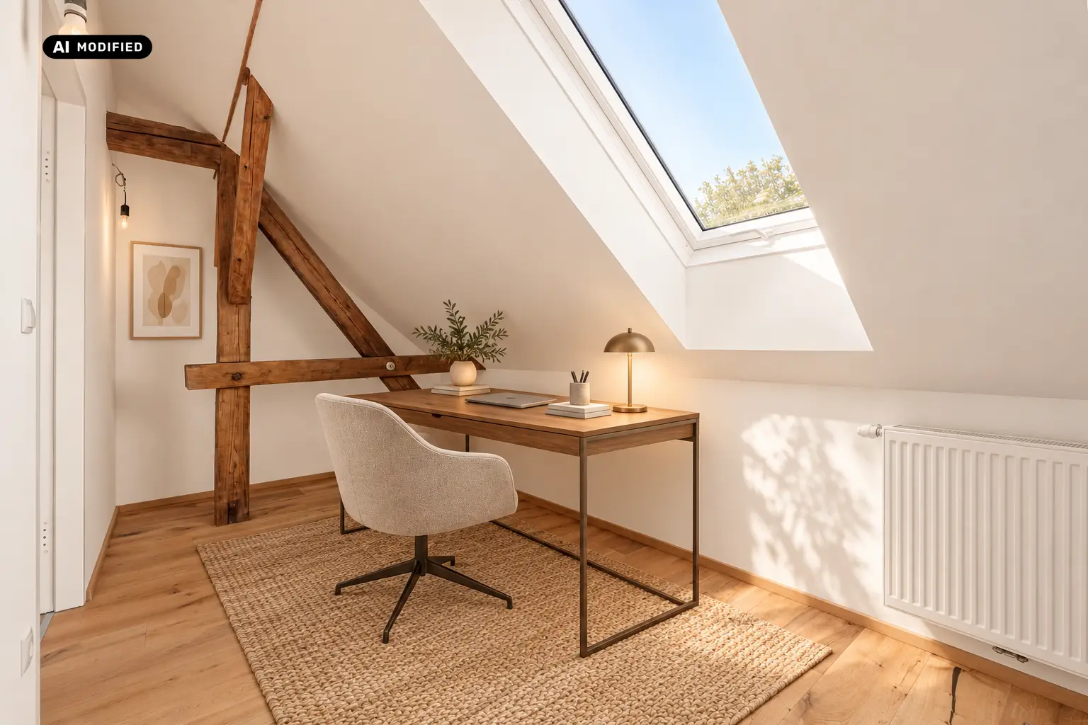 KI-bearbeitet – Büro