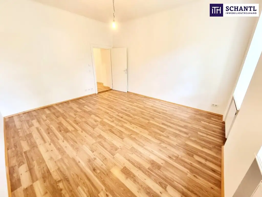 Kleinformat mit Wow-Effekt - Blick ins Grüne, U-Bahn ums Eck! Entzückende Kleinwohnung im ruhigen Hoftrakt! 2 toll aufgeteilte Zimmer + Angenehme Ruhelage in 1030 Wien + Schönes Altbauhaus!