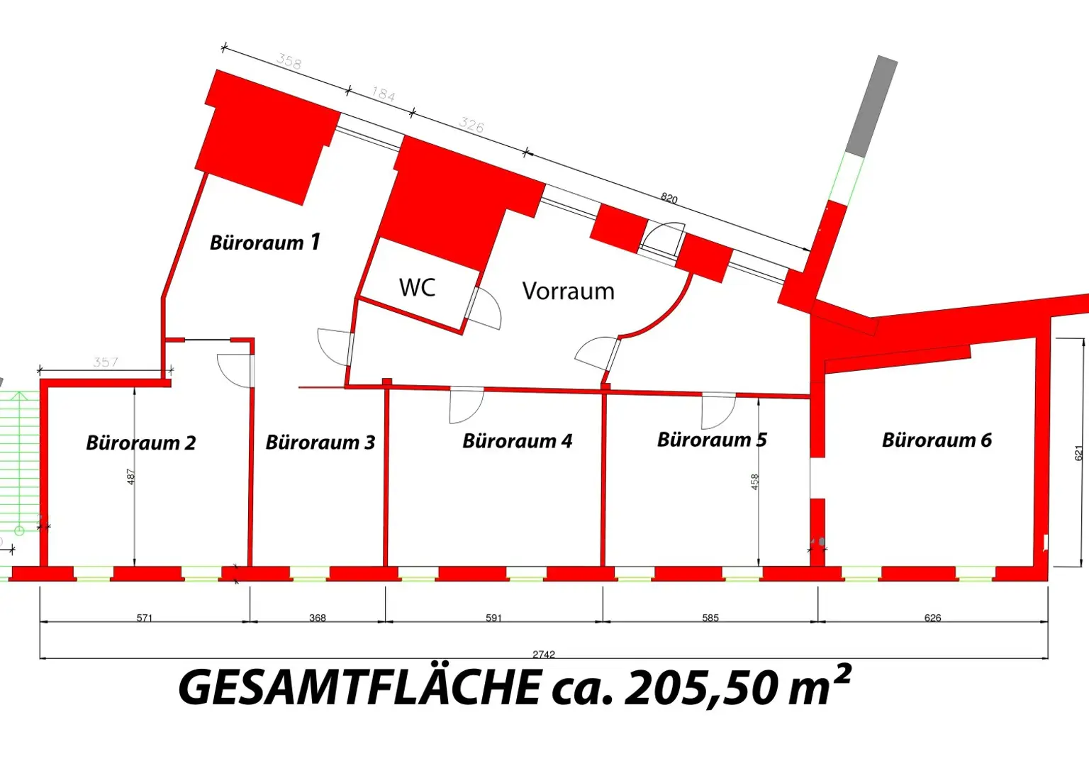 Neubaubüro 205,5 m² - Praxis - vielseitig nutzbar –in Schwertberg