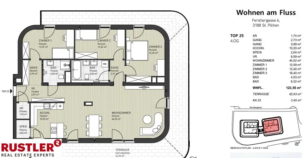 Exklusive Dachterrassenwohnung mit einzigartiger Aussicht.