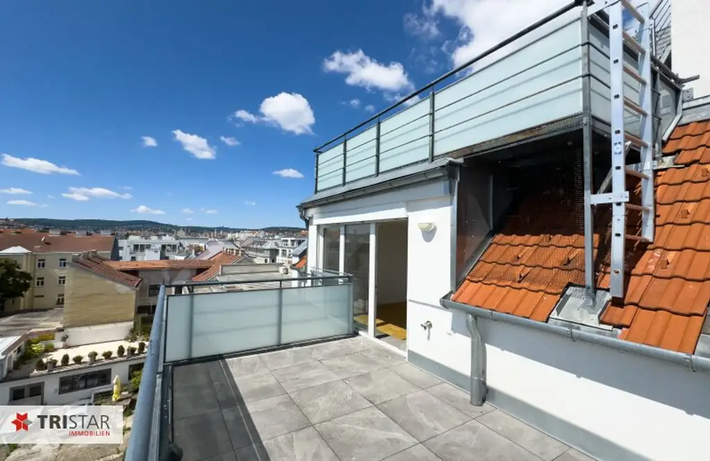 Nähe AKH · Dachgeschosswohnung · zwei Etagen · drei Außenflächen · Küchenanschlüsse auf beiden Ebenen · verführerischer Preis!!