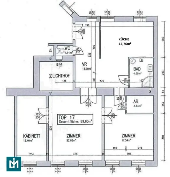 SCHÖNE 3 - ZIMMER WOHNUNG / NÄHE AUGARTEN