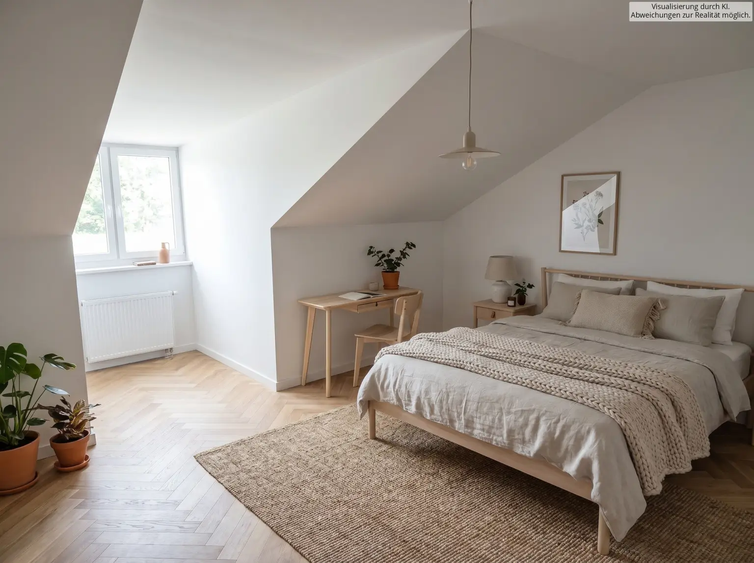 Schlafzimmer KI visualisiert