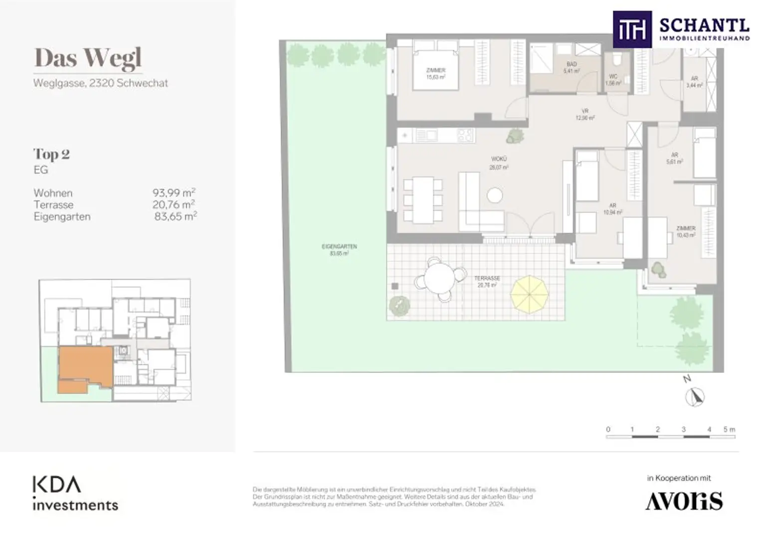 Naturnah + perfekt angebunden! 4-Zimmer-Gartenwohnung mit hochwertiger und nachhaltiger Ausstattung im DAS WEGL!