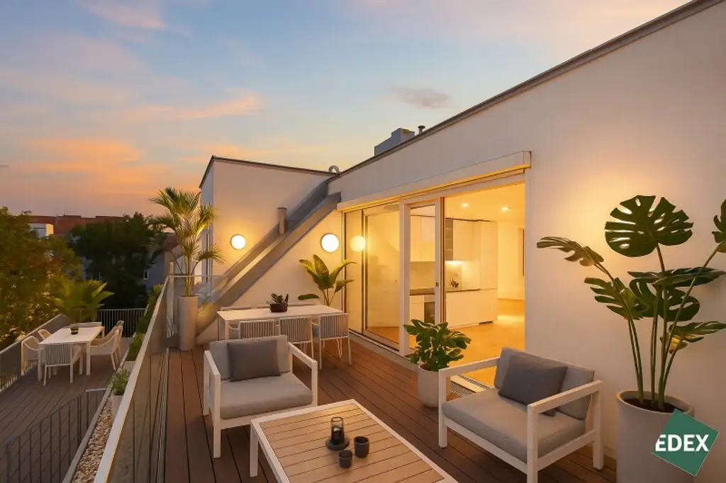 ERSTBEZUG | Exklusives 4-Zimmer-Penthouse mit zwei Terrassen und zwei Bädern