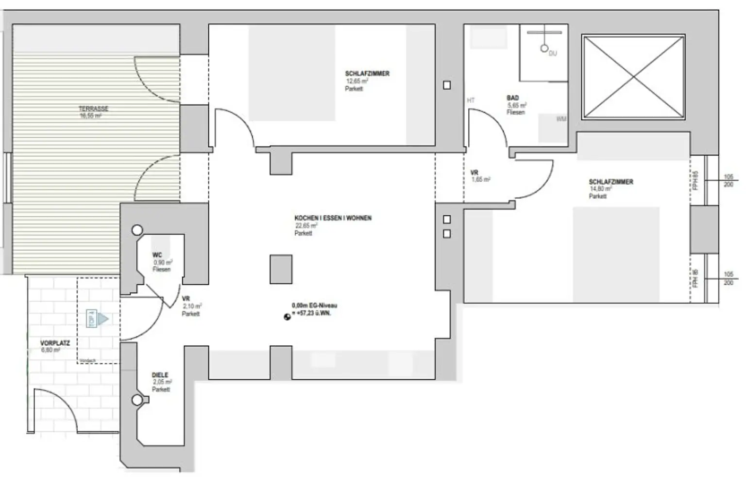 Wohntraum mit Innenhof-Terrasse in absoluter Ruhelage! (vermietet bis 31.12.2027)