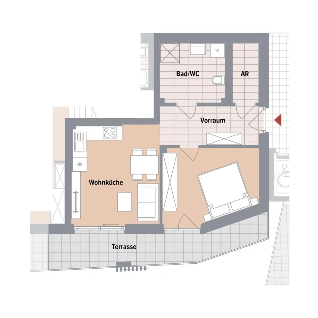 BAUBEGINN ERFOLGT! Neubauprojekt in Ruhelage in Gösting! 2-Zimmerwohnung mit SÜD-Balkon!