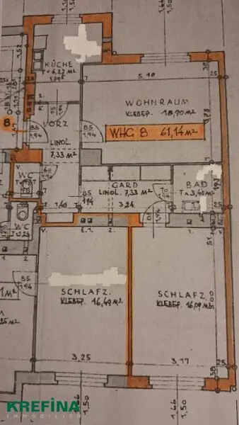 Jheringgasse : Helle 2-Zimmerwohnung nahe dem Auer Welsbach Park mit idealer Verkehrsanbindung - Vermietet bis 31.03.2029