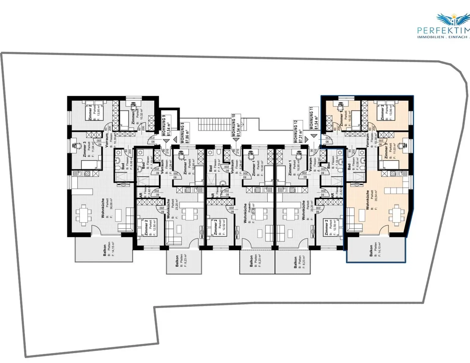 "Wohnen mit Aussicht auf die Geierwand" - Neubauwohnung W 12