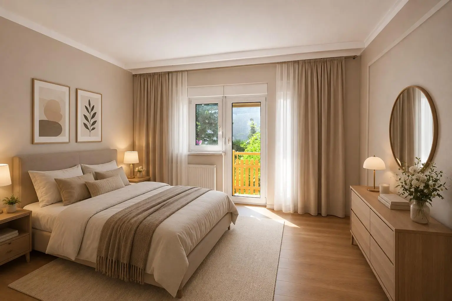 Schlafzimmer – virtuell eingerichtet
