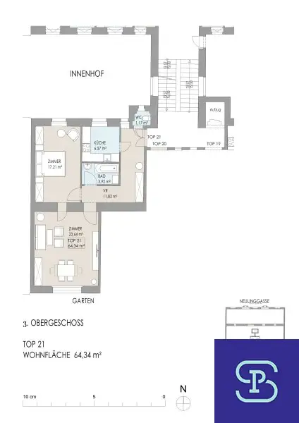 Erstbezug: wunderschöne Altbauwohnung 64m² nähe Arenbergpark - 1030 Wien