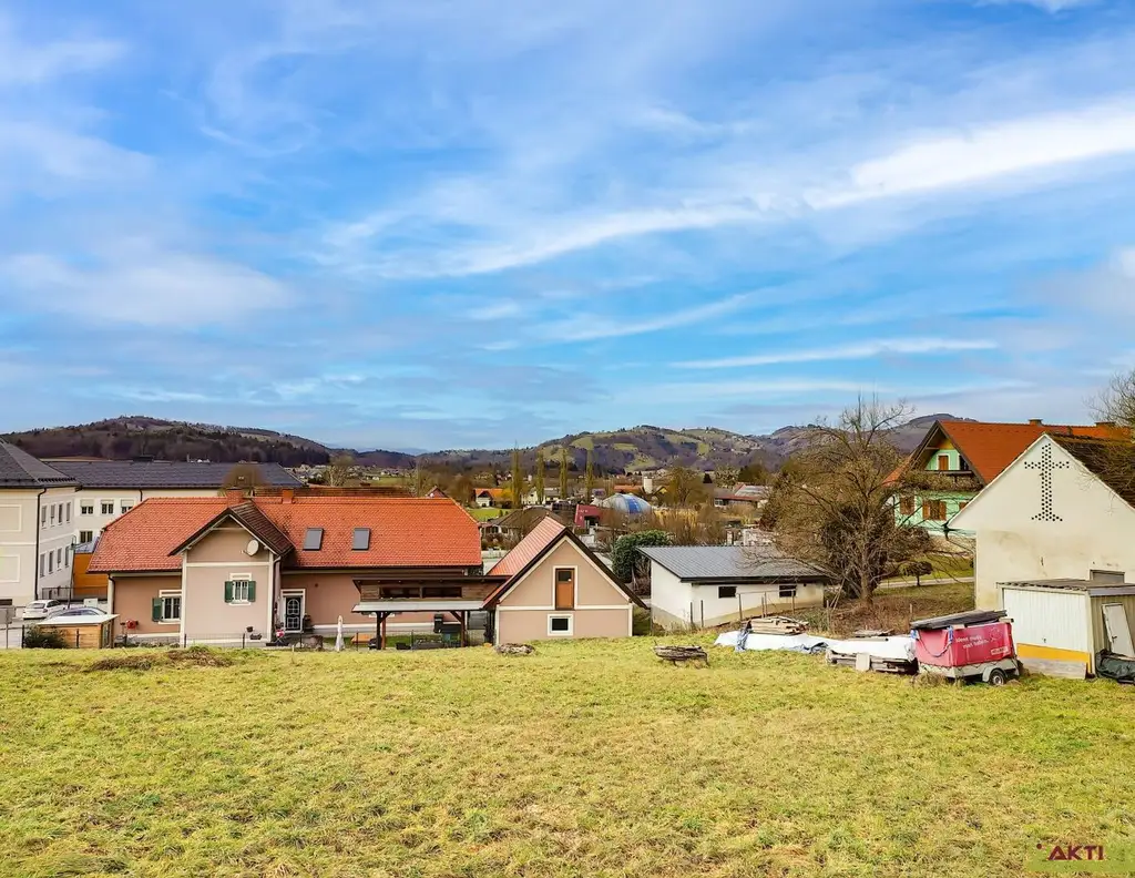 Grundstück mit Planung für 2 Häuser. - Zentral in Großklein. - 13 Min. vor Leibnitz.