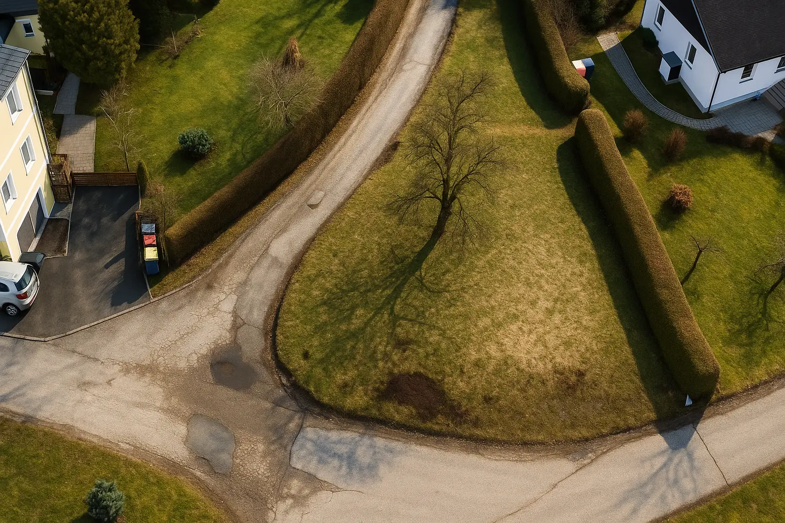 Grundstück von oben