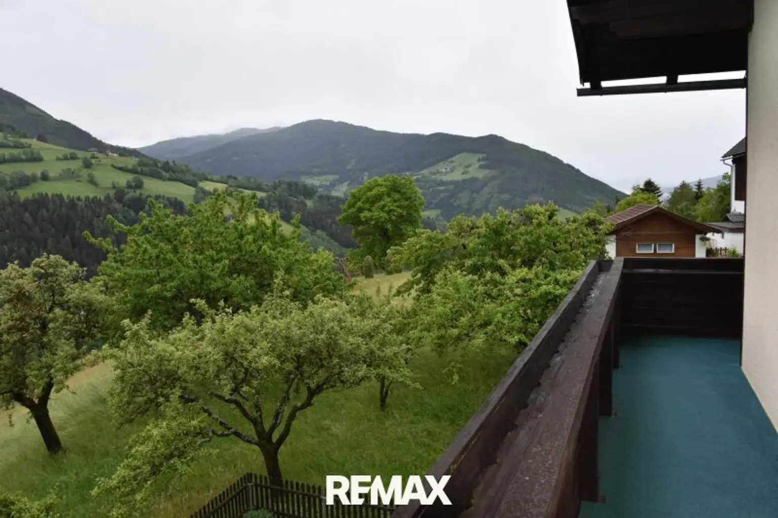 Blick vom Balkon