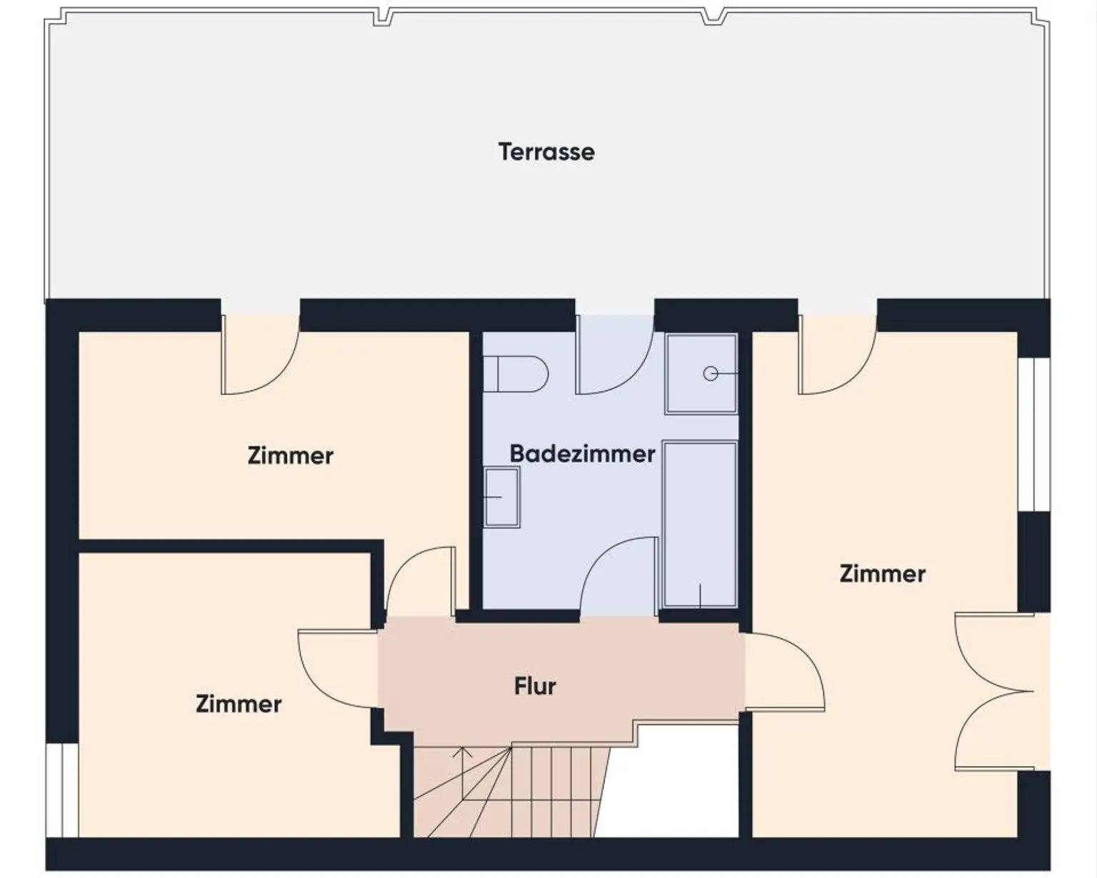 Grundriss ohne Maßstab - OG