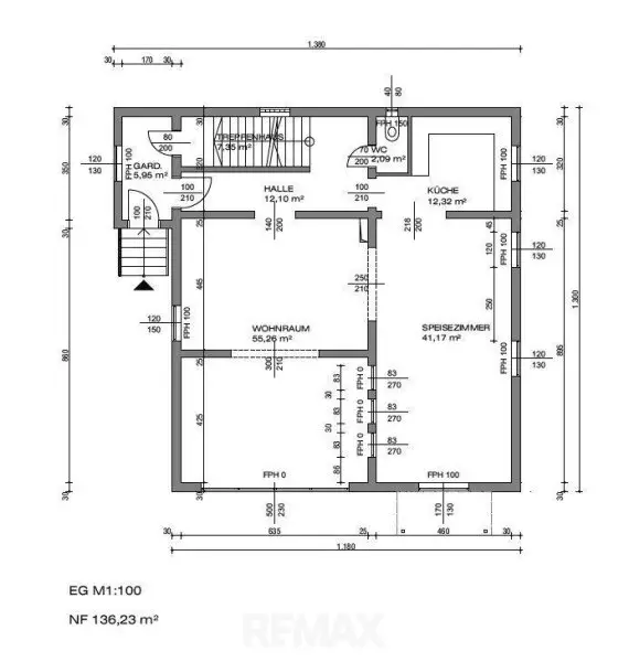 Grundriss EG Haupthaus