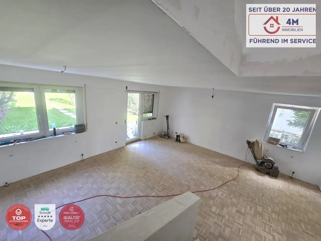 127m² Wohnung mit 320m² eigene Garten am Wilheminenberg