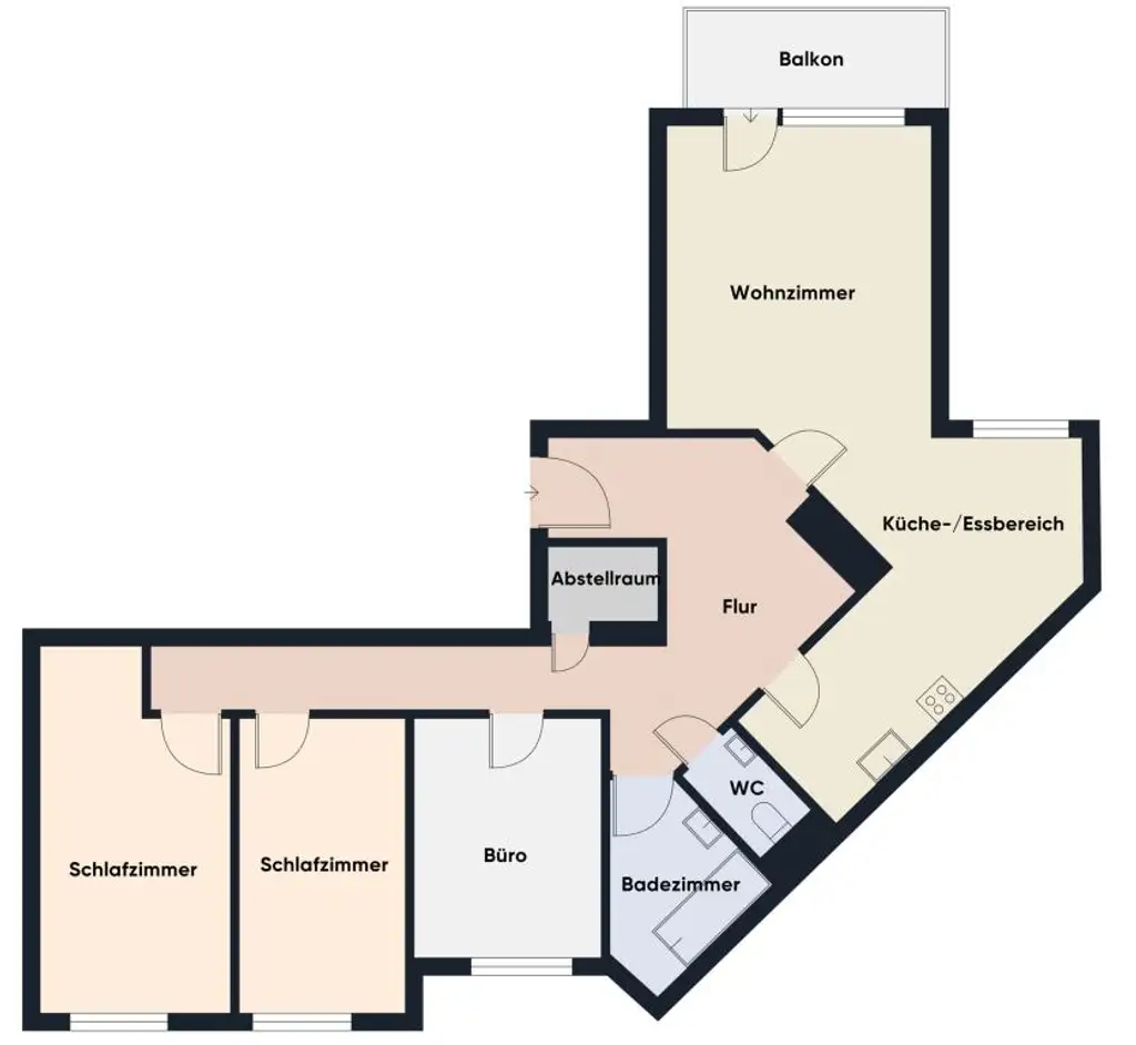 Wohnen mit Weitsicht: Charmante 4-Zimmer-Wohnung mit Balkon