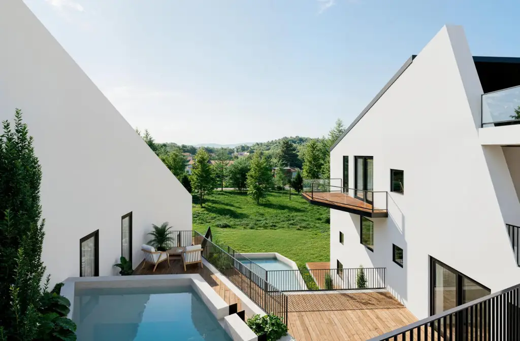 Haus mit großen Terrassen und schönem Ausblick! Neubauprojekt in Waltendorf!