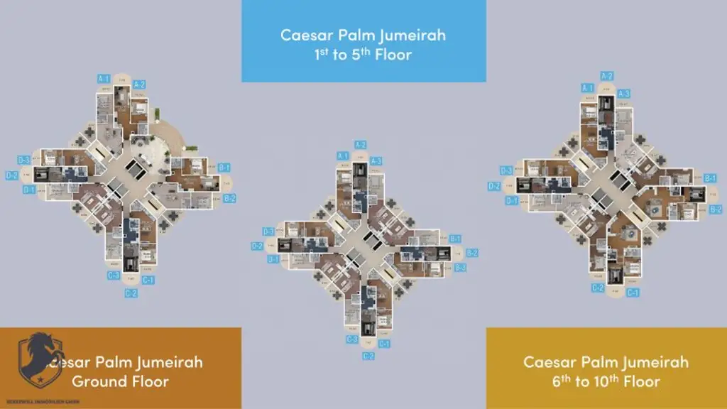 Caesar Palm Jumeirah – Studio mit Balkon in Resortanlage nahe Strand | Iskele/Boğaz