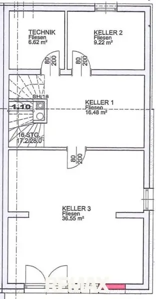 Grundriss Keller