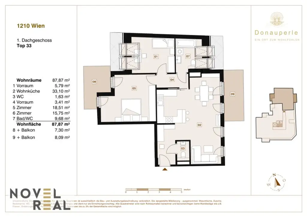 Ideal für Kleinfamilien: 3-Zimmer-Erstbezug Wohnung mit 2 Balkonen in Top Lage!