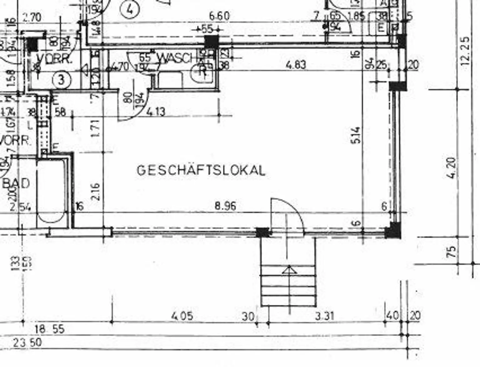 Studio Pläne Stiege