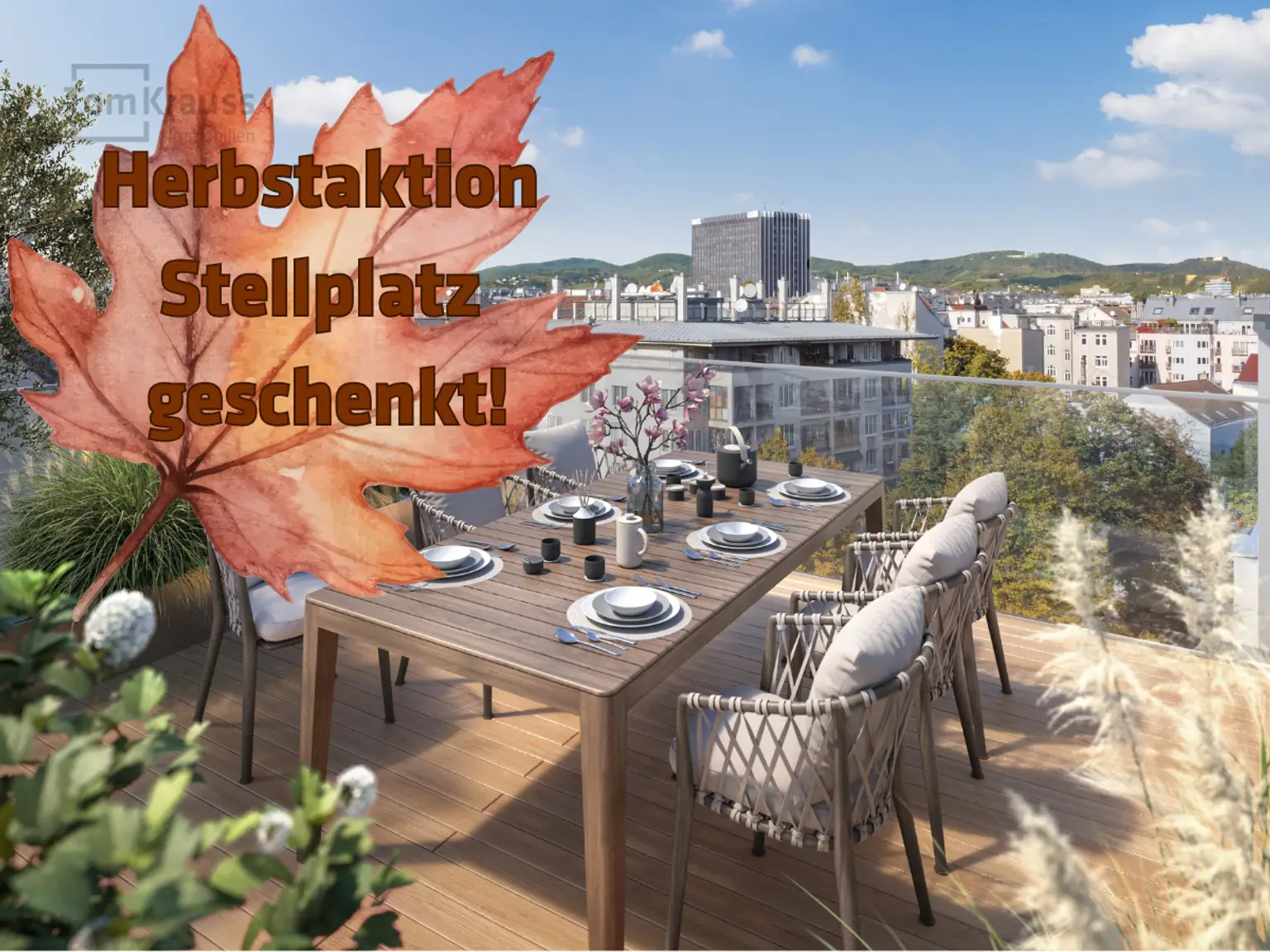 ATEMBERAUBENDER DACHTERRASSENTRAUM NÄHE AUGARTEN