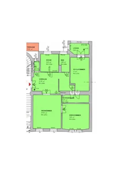 Repräsentatives Wohnen im Stilaltbau mit Balkon