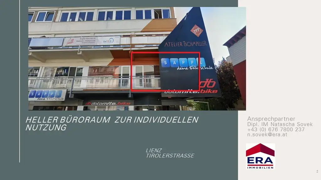 Heller barrierefreier  Büroraum für individuelle Nutzung zu vermieten