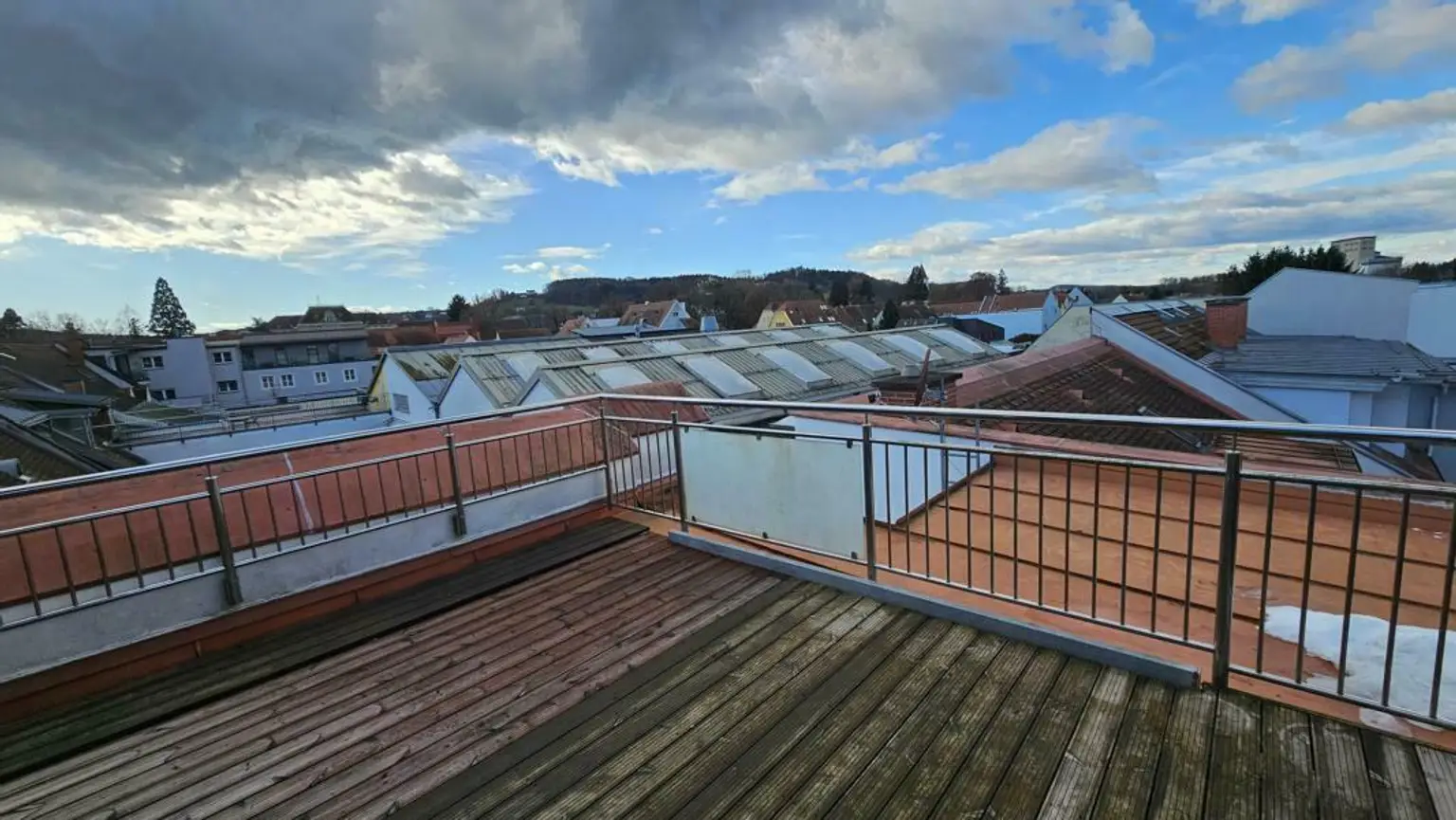 Panoramablick von der Dachterrasse