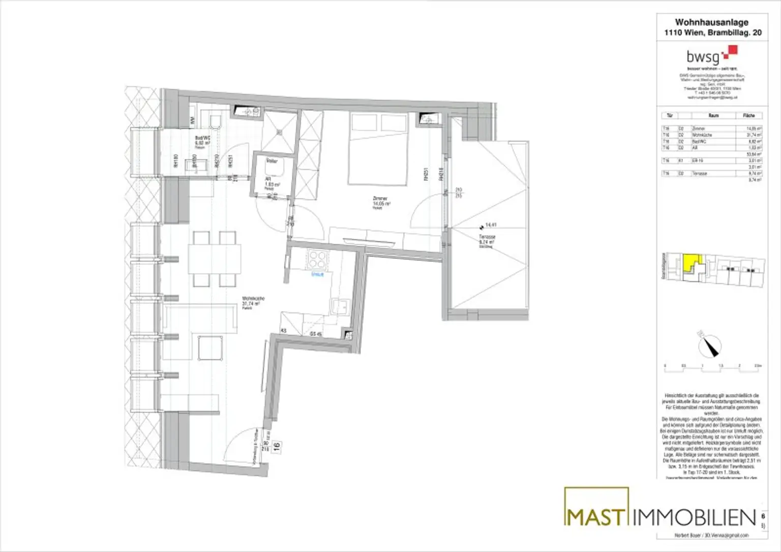 *NEU* Provisionsfreie 2-Zimmer Dachgeschosswohnung in Ruhelage bei U3 Simmering