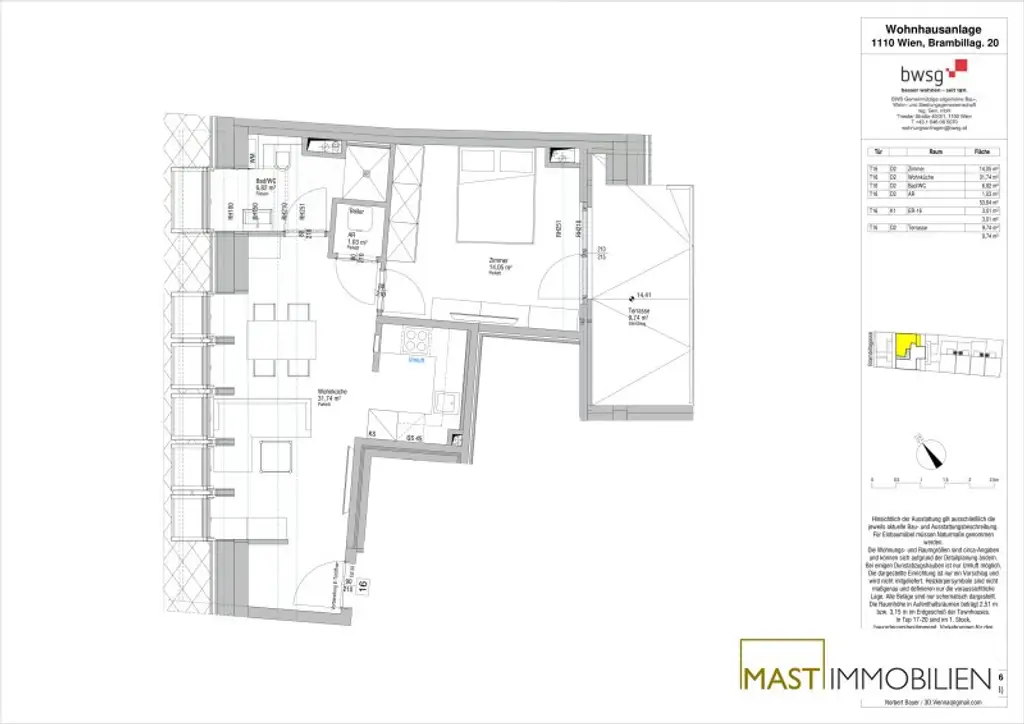 *NEU* Provisionsfreie 2-Zimmer Dachgeschosswohnung in Ruhelage bei U3 Simmering