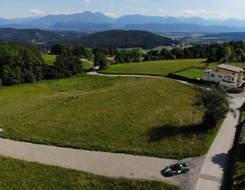Fünf traumhafte, vollaufgeschlossene Grundstücke mit einem umwerfenden Panoramablick in Latschach am Magdalensberg