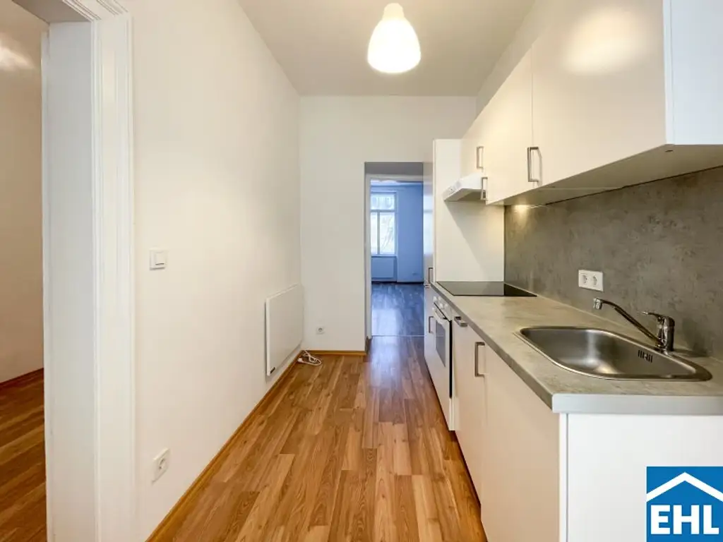 Innenhofruhelage Nähe Schlachthausgasse: Charmante 1,5 Zimmerwohnung