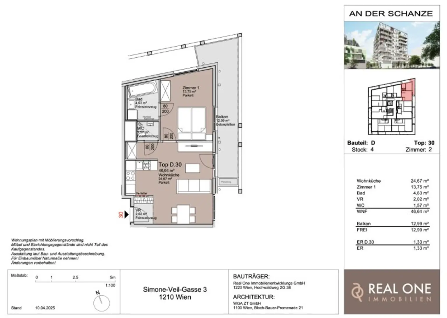 PROVISIONSFREI - THE WATERFRONT CURIOSITY - ABSOLUTE SELTENHEIT – EIGENGRUND BEI DER ALTEN DONAU!
