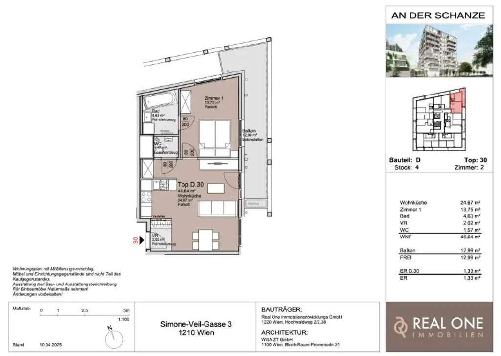 PROVISIONSFREI - THE WATERFRONT CURIOSITY - ABSOLUTE SELTENHEIT – EIGENGRUND BEI DER ALTEN DONAU!