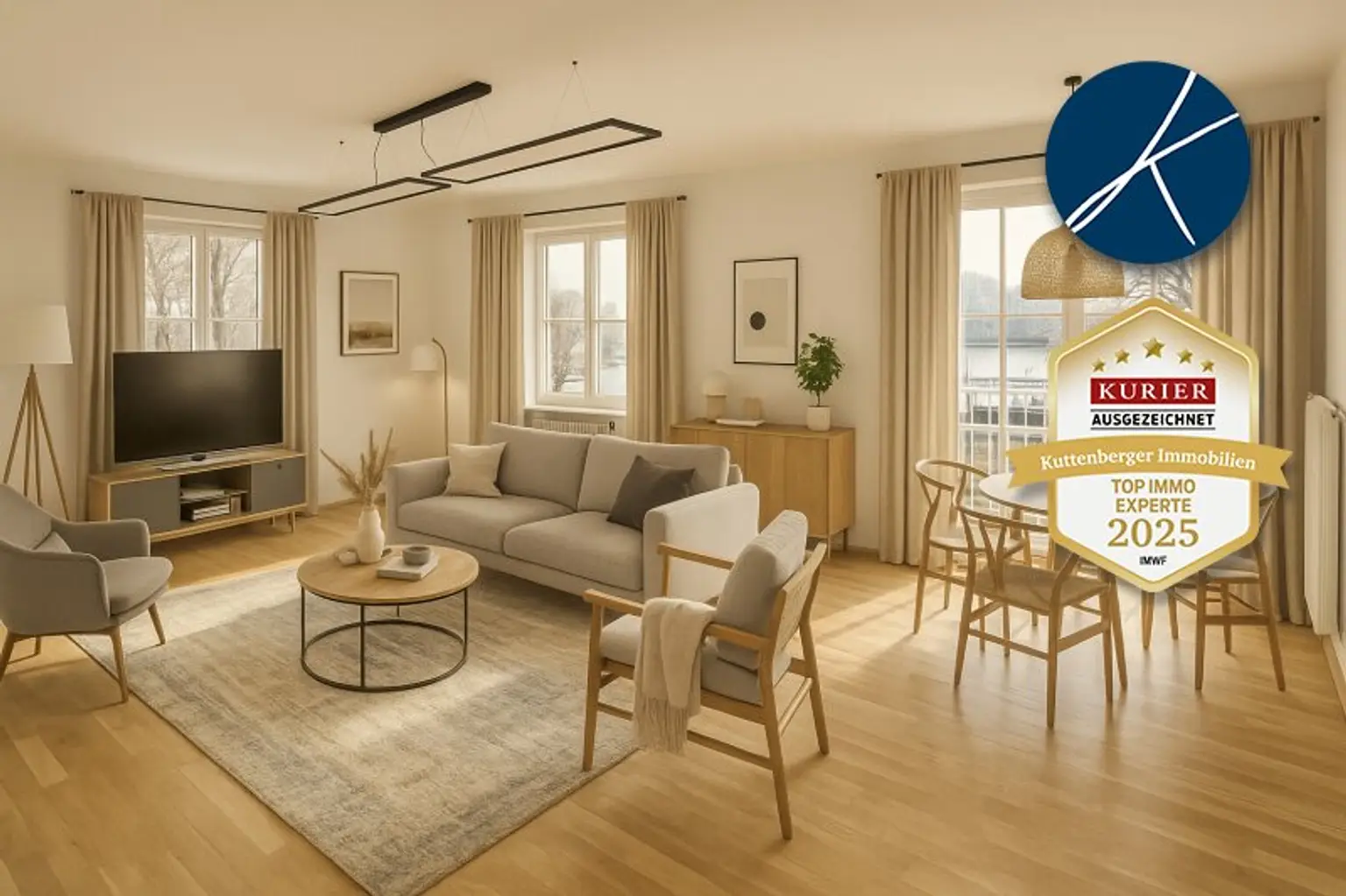 5-ZIMMER MIETWOHNUNG IN SCHÖNER LAGE VON KREMS-STEIN MIT BALKON UND DONAUBLICK
