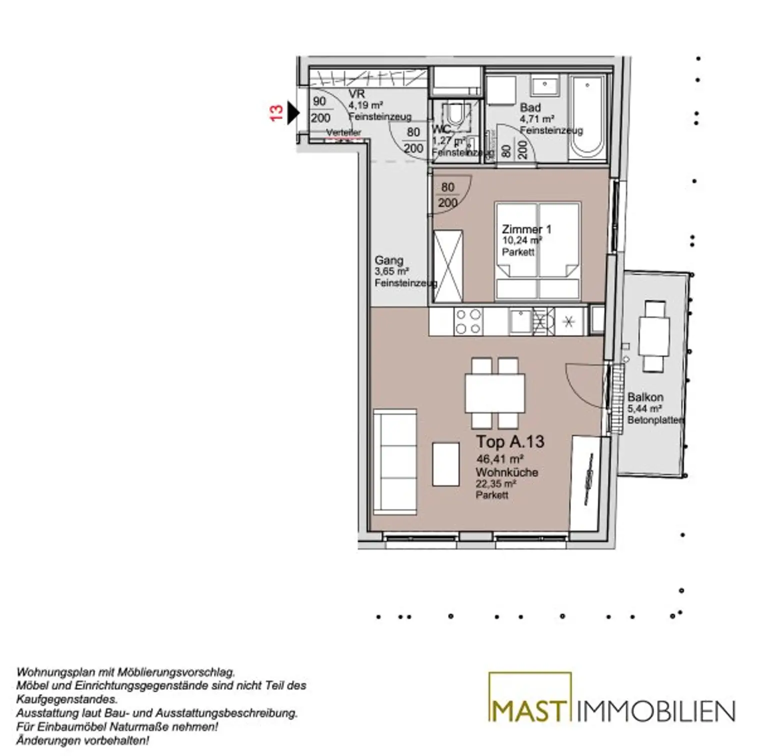 Alte Donau! Provisionsfreie & exklusive 2-Zimmer Wohnung beziehbar Ende 2026!