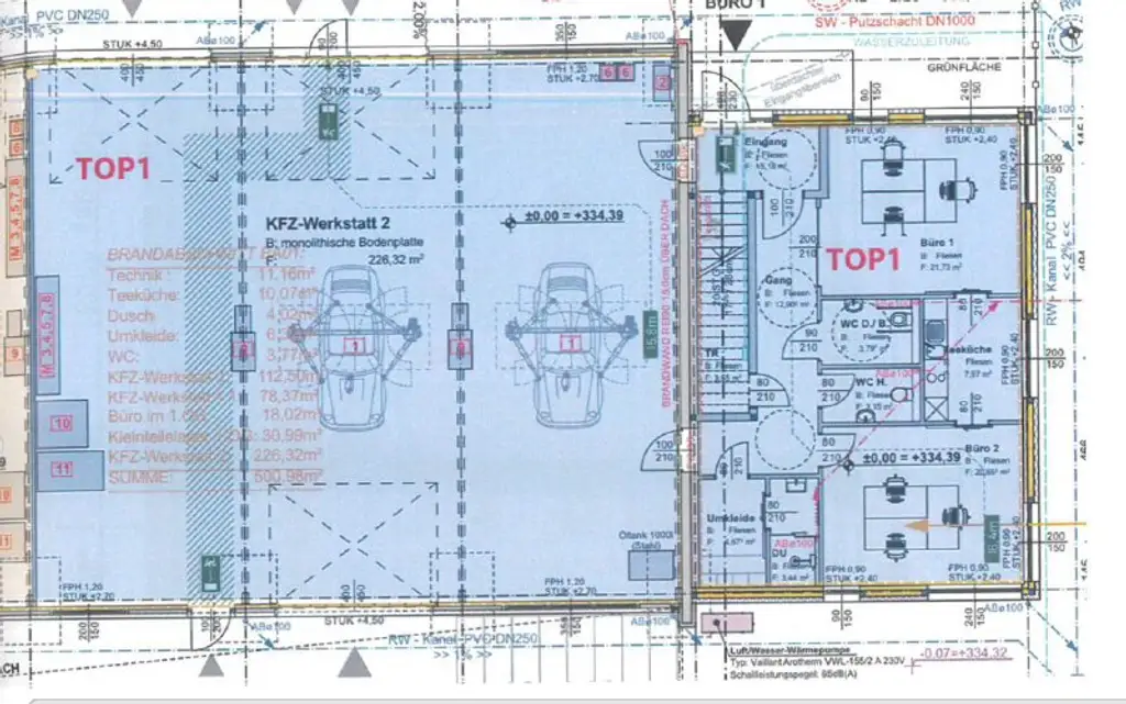 Gewerbeobjekt TOP 1 mit Werkstatt und Büros in Buchkirchen zu kaufen!