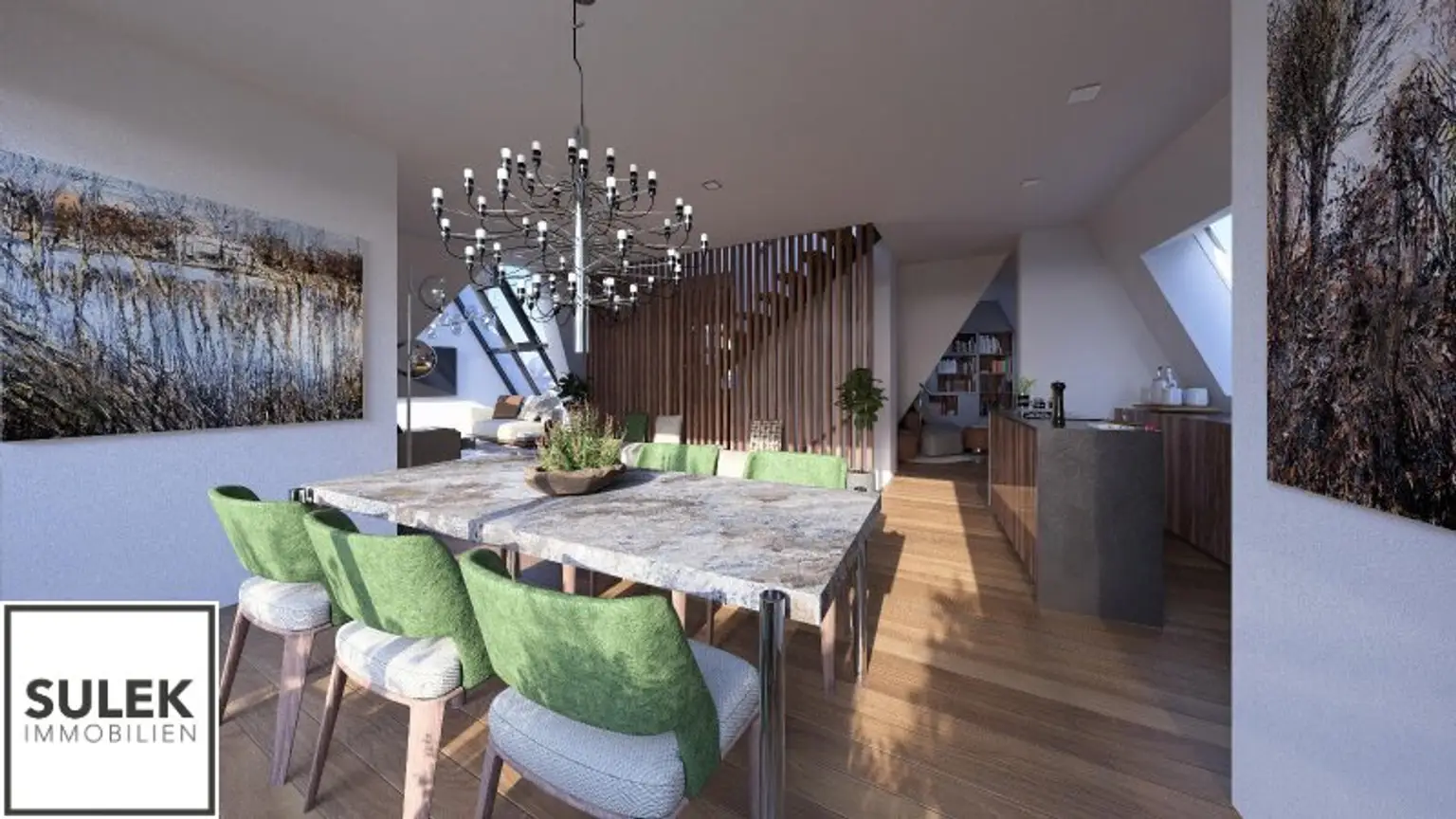 Einzigartige 105 m² große Dachgeschoss Wohnung mit Fernblick // zentrale Lage 1040 // Planstudie DG Ausbau