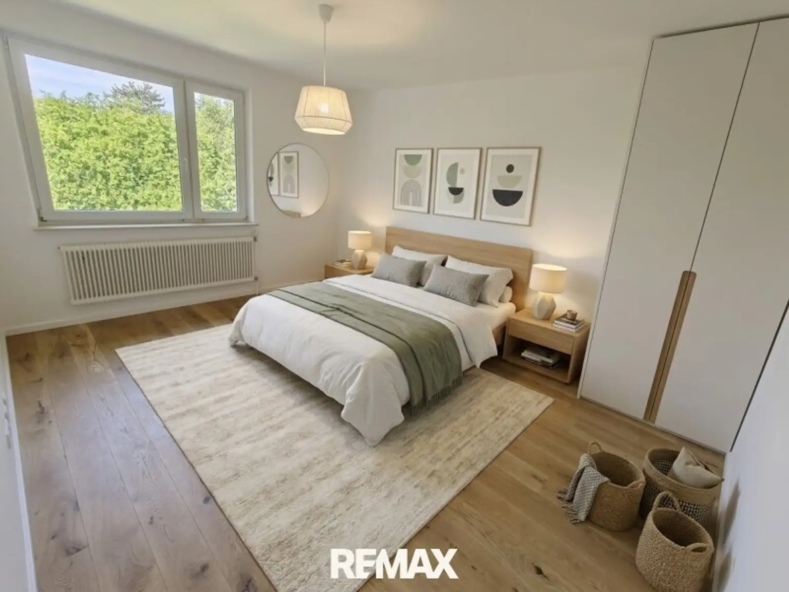 Schlafzimmer 1 - KI generierter Einrichtungsvorschlag