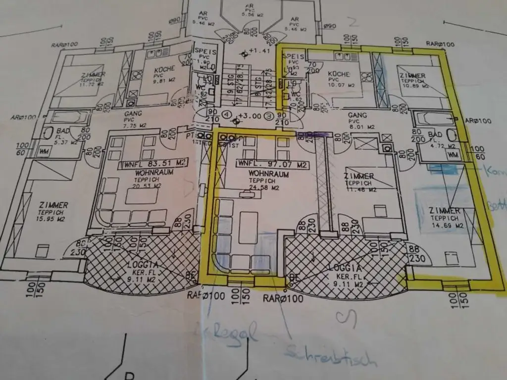 Helle, sehr schöne Wohnung mit Loggia und Tiefgaragenplatz